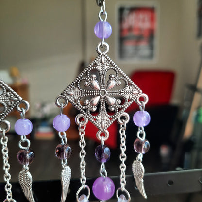 Boucles d'oreille "Purple Velvet"