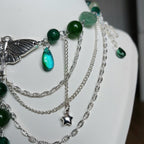 Collier "Papillon Vert"