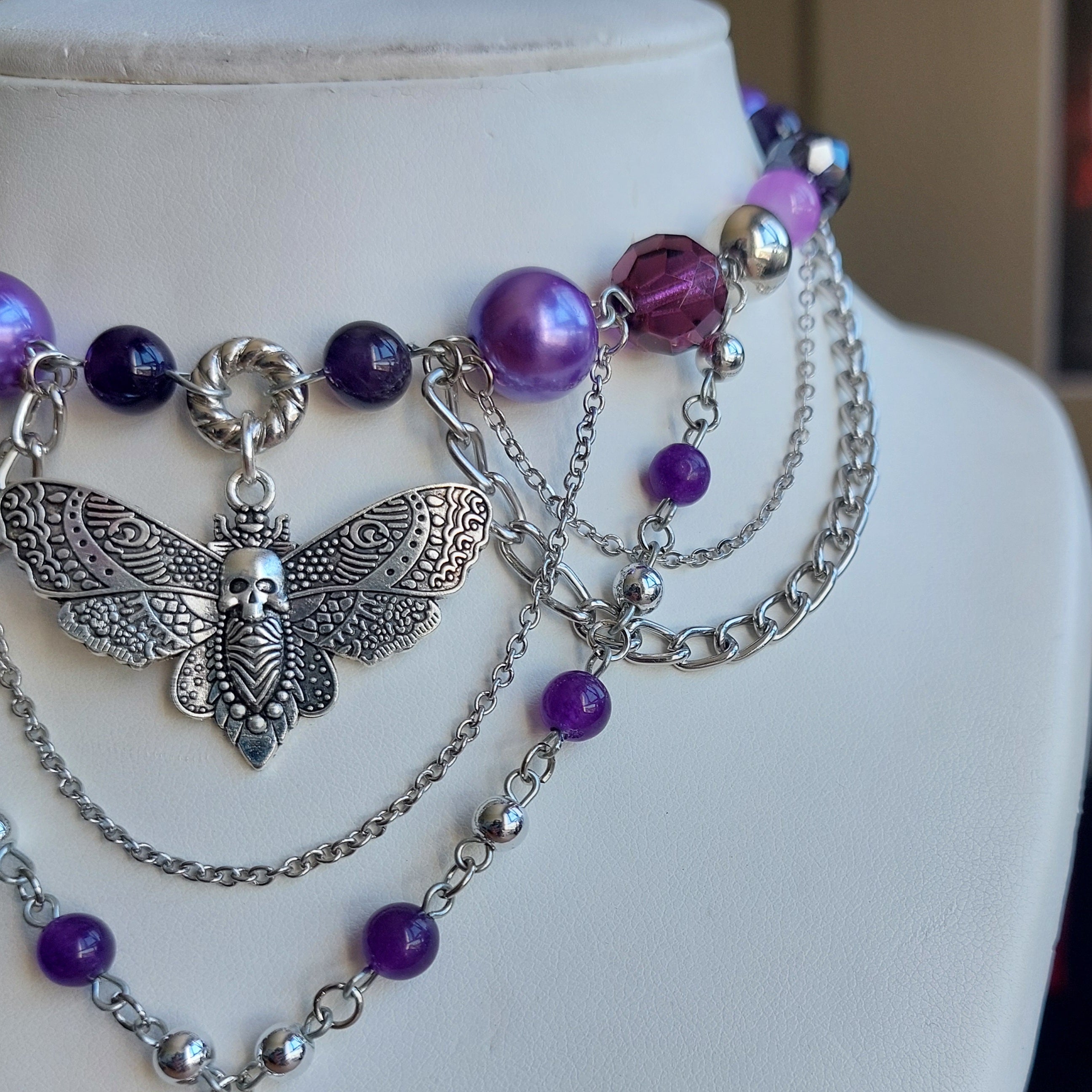Collier "Purple Sphinx"